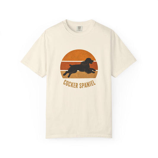 Retro Sunset Cocker Spaniel
