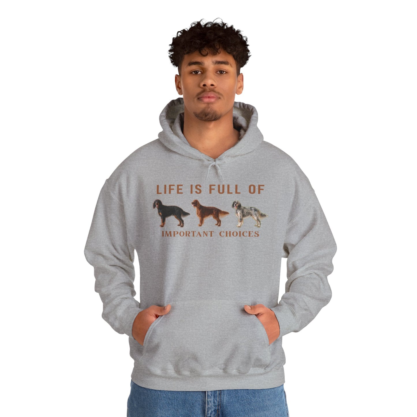 Life Is Full of Important Choices Setter Hoodie