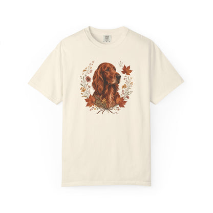 Irish Setter Autumn Wreath