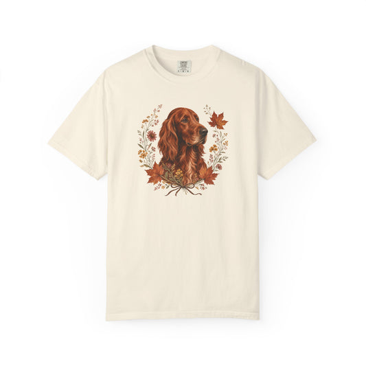 Irish Setter Autumn Wreath