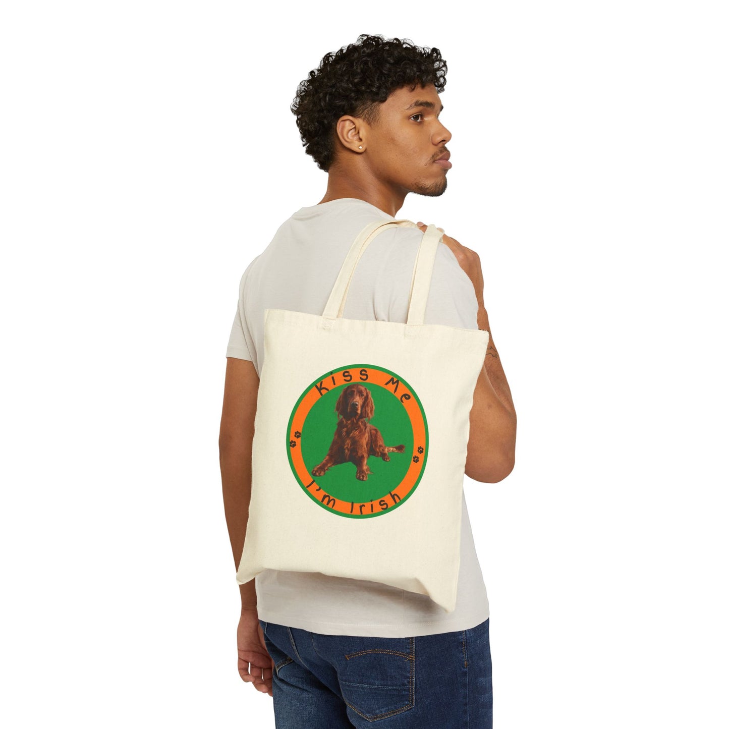 Kiss Me I'm Irish | Irish Setter Tote Bag