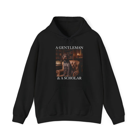 A Gentleman & A Scholar German Wirehaired Pointer Hoodie