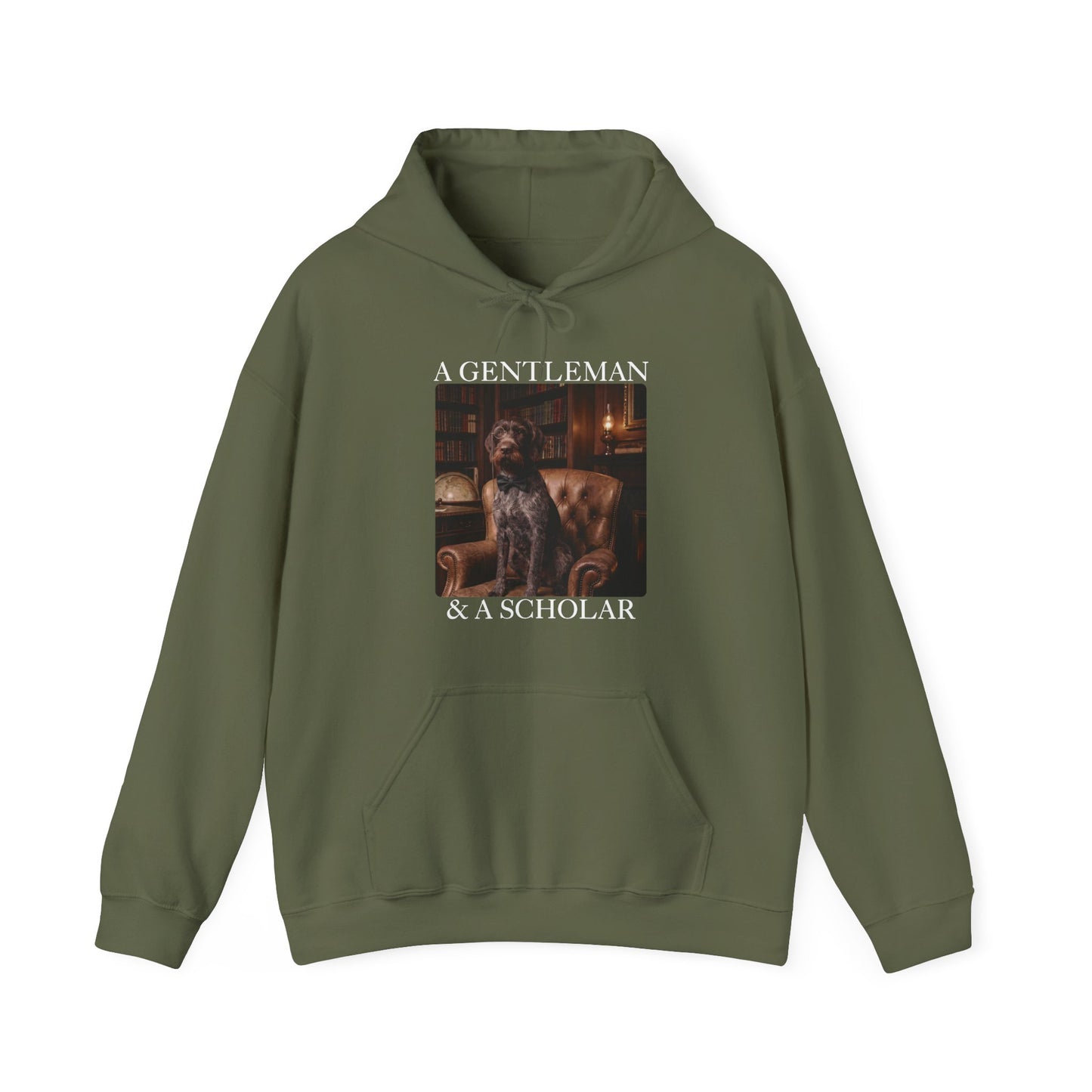 A Gentleman & A Scholar German Wirehaired Pointer Hoodie