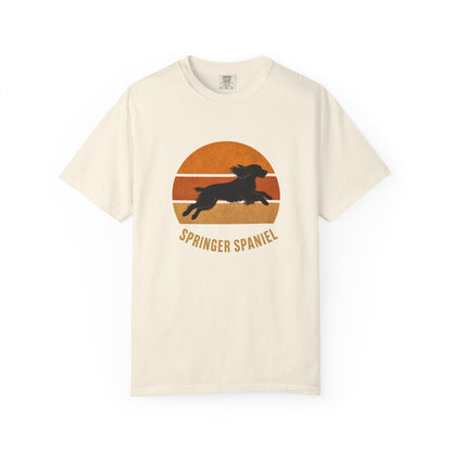 Retro Sunset Springer Spaniel