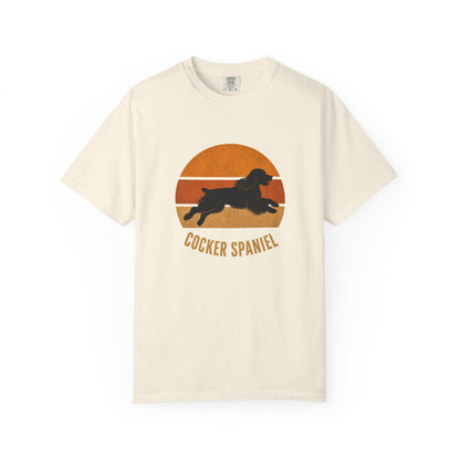 Retro Sunset Cocker Spaniel