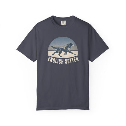 Retro Sunset English Setter