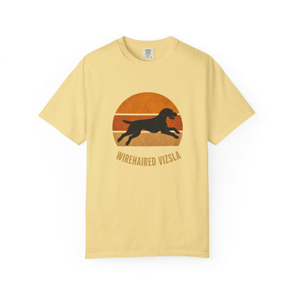 Retro Sunset Wirehaired Vizsla