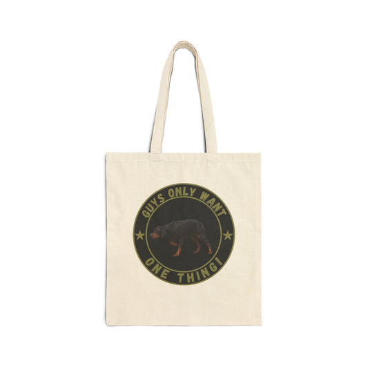 Guys Only Want One Thing Tote Bag – Gordon Setter Gift for Hunters & Dog Lovers