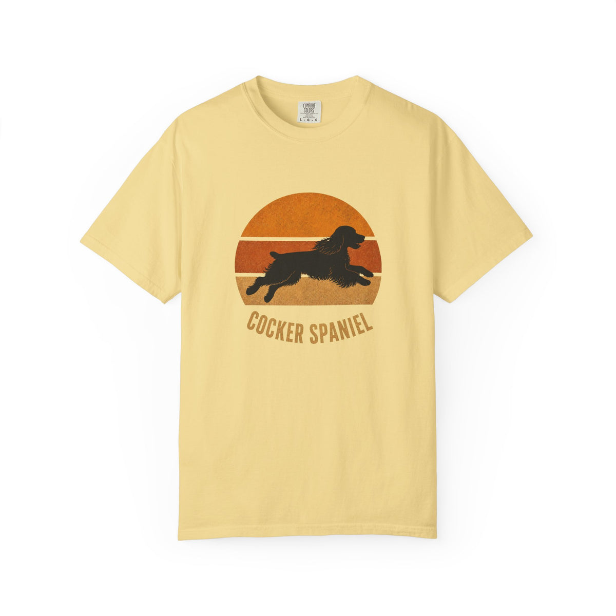 Retro Sunset Cocker Spaniel