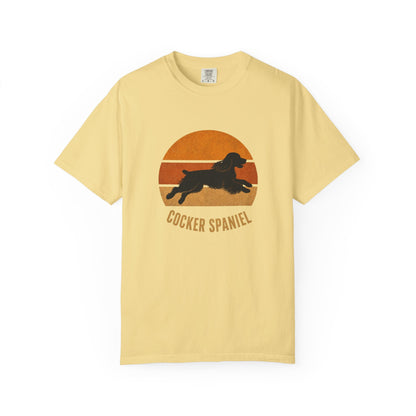 Retro Sunset Cocker Spaniel