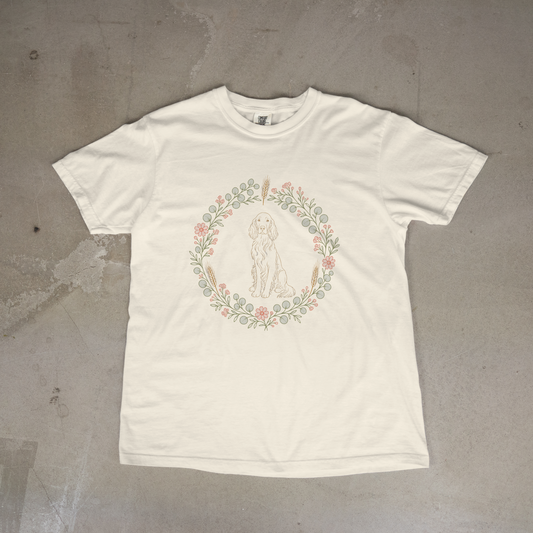 Irish Setter Botanical Wreath