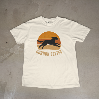 Retro Sunset Gordon Setter