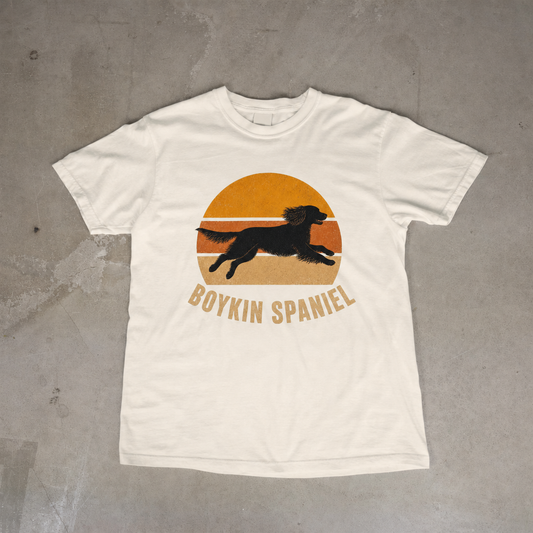 Retro Sunset Boykin Spaniel