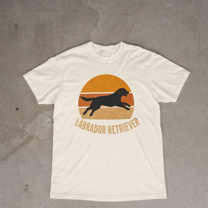 Retro Sunset Labrador Retriever