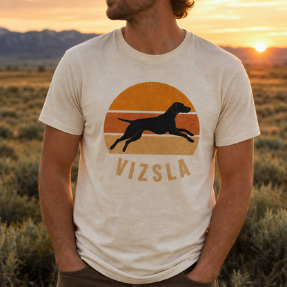 Retro Sunset Vizsla