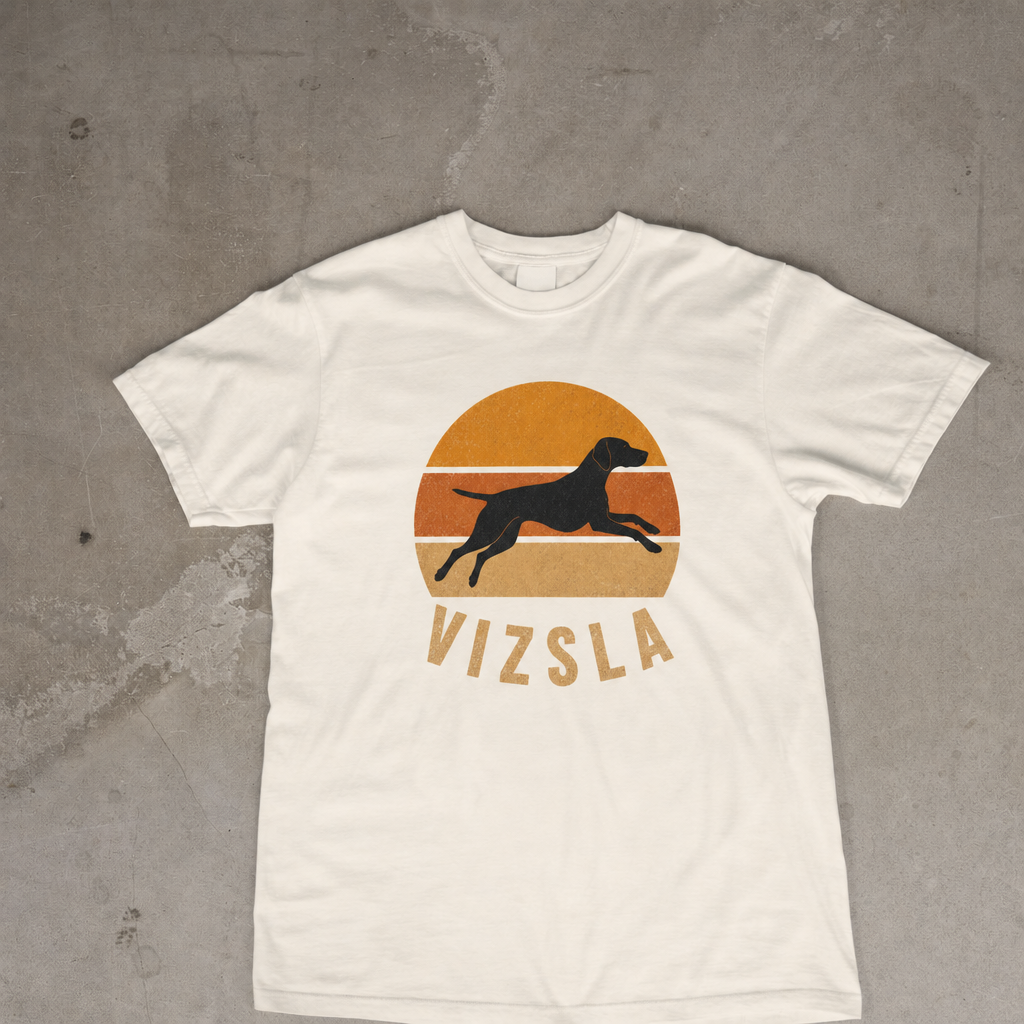 Retro Sunset Vizsla