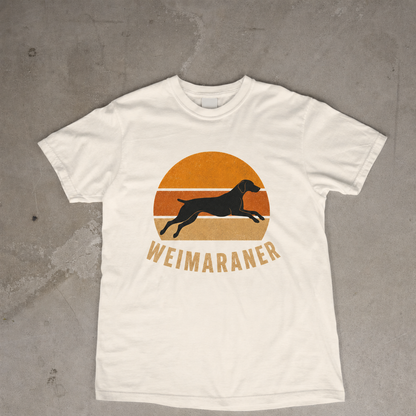 Retro Sunset Weimaraner