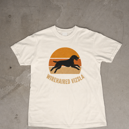Retro Sunset Wirehaired Vizsla