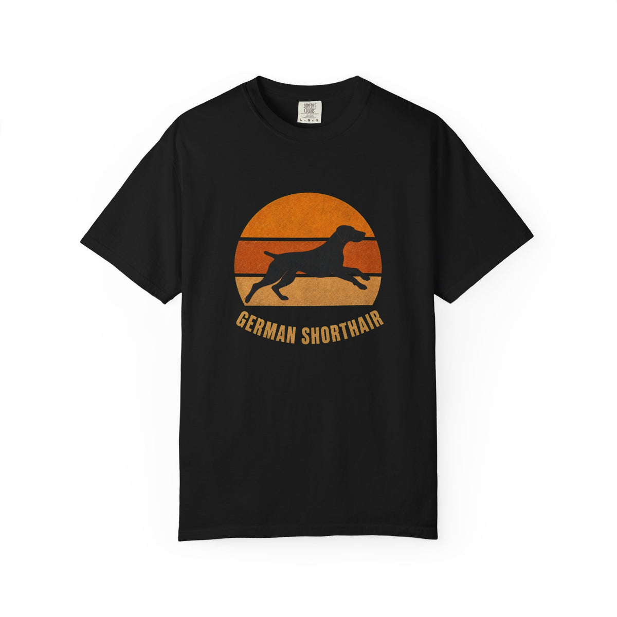 Retro Sunset German Shorthair