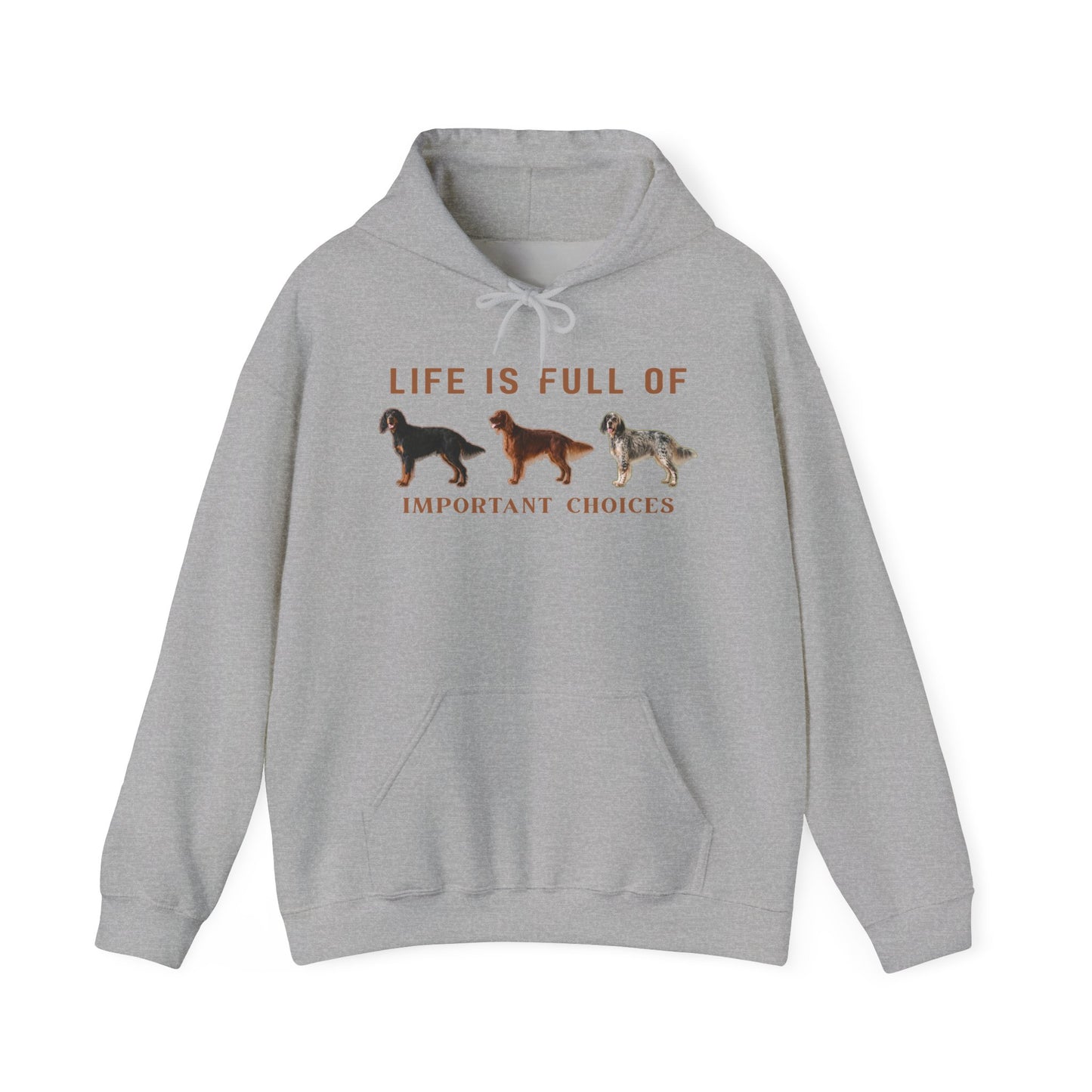 Life Is Full of Important Choices Setter Hoodie
