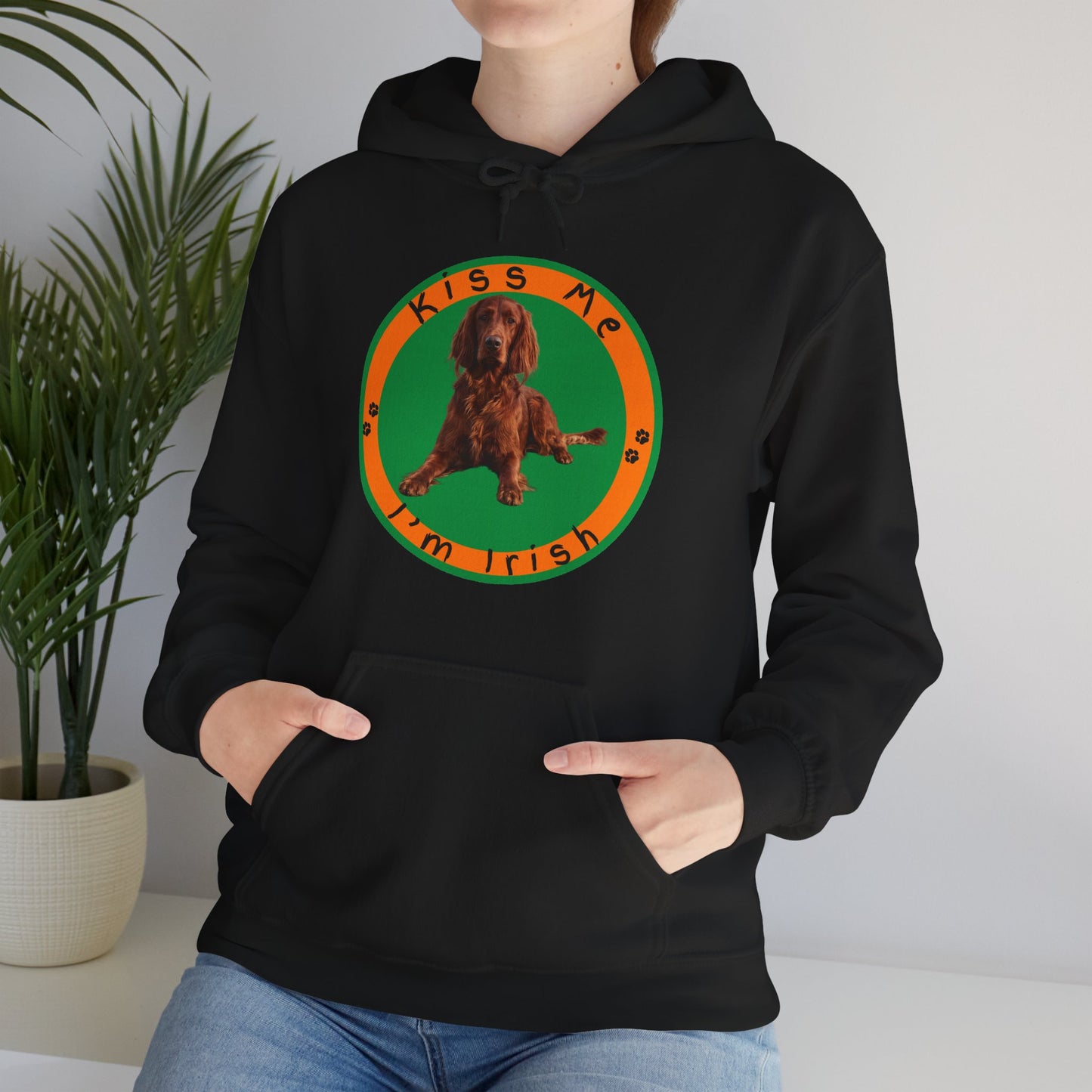 Kiss Me I'm Irish | Irish Setter Hoodie