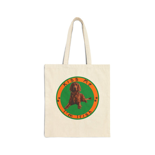 Kiss Me I'm Irish | Irish Setter Tote Bag