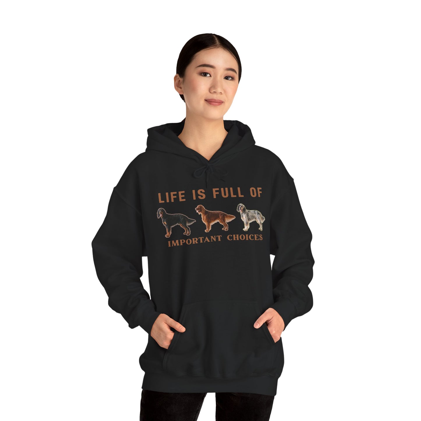 Life Is Full of Important Choices Setter Hoodie