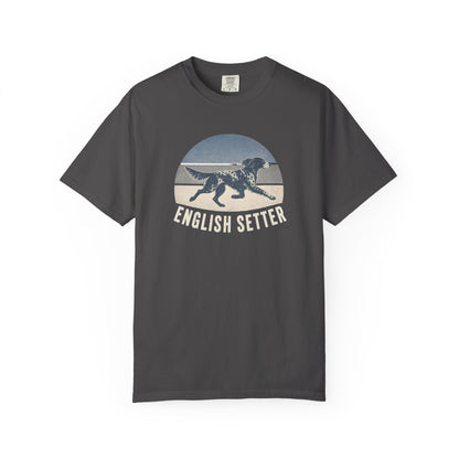 Retro Sunset English Setter