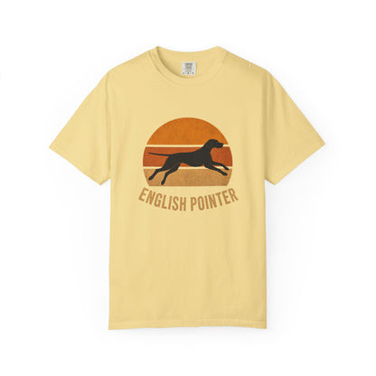 Retro Sunset English Pointer