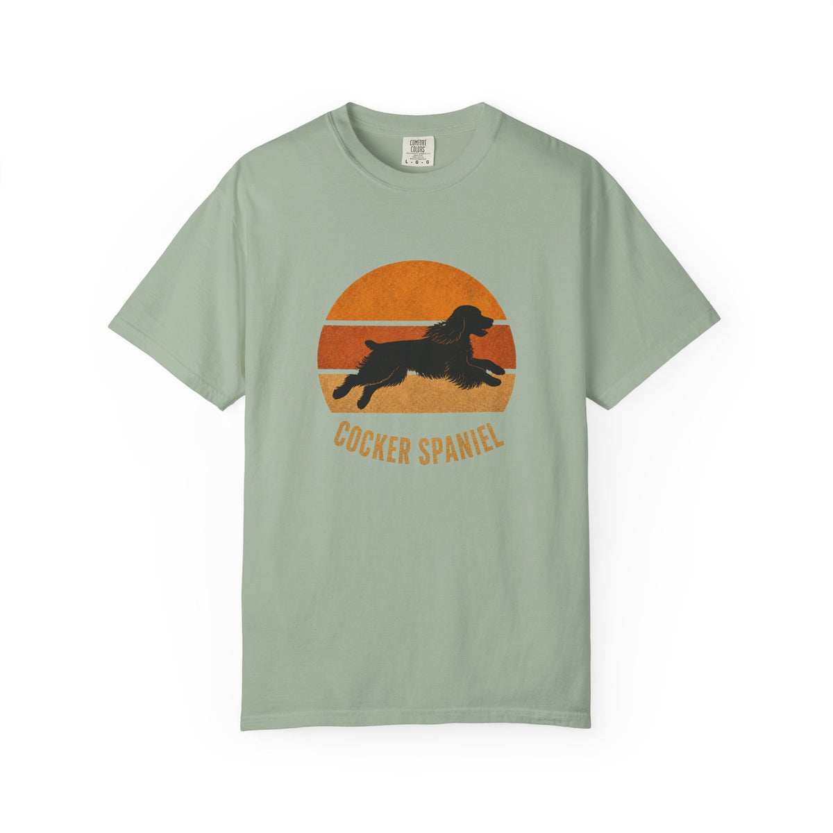 Retro Sunset Cocker Spaniel