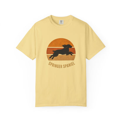 Retro Sunset Springer Spaniel