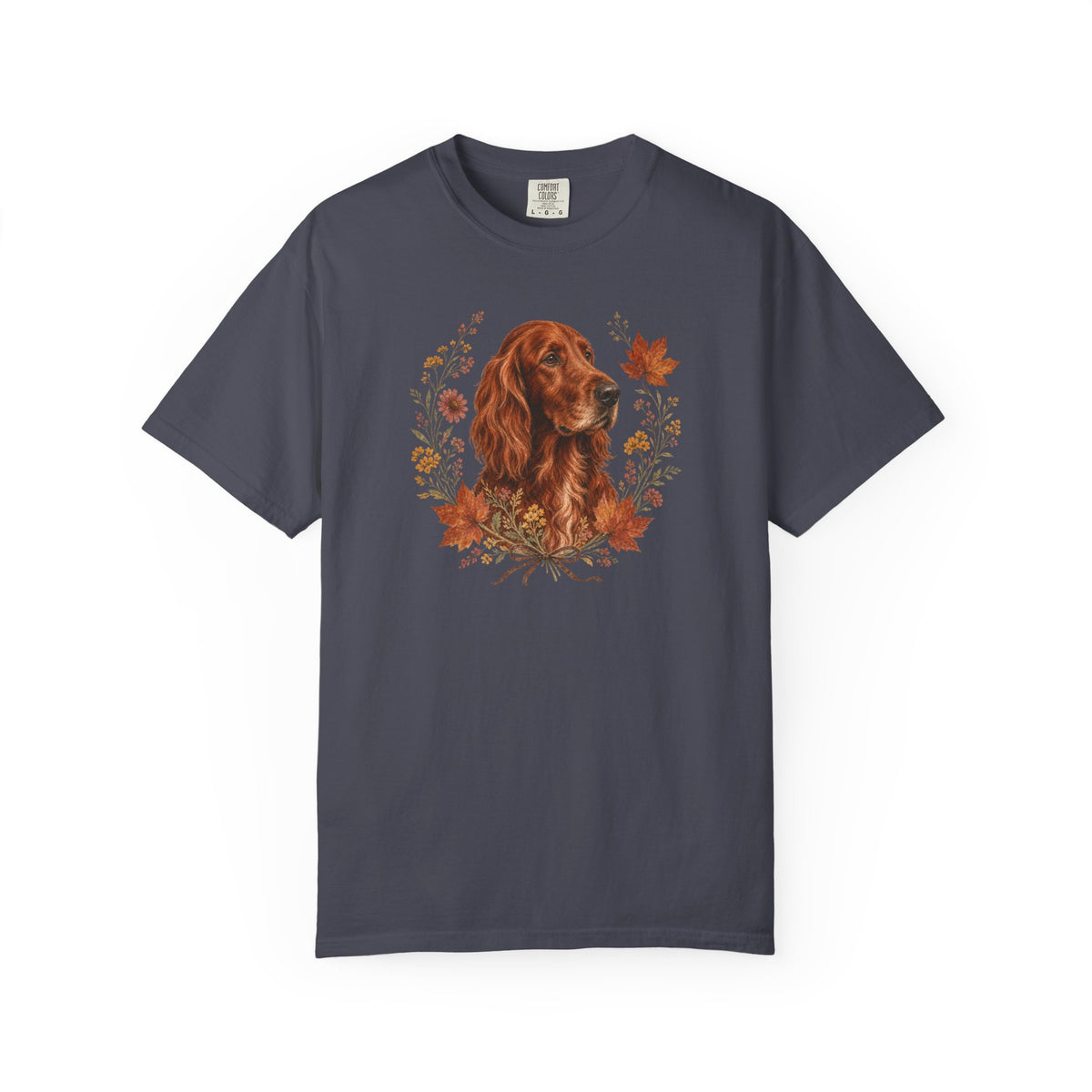 Irish Setter Autumn Wreath